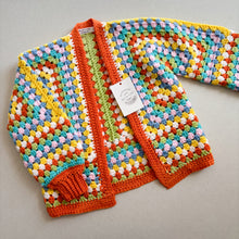 Load image into Gallery viewer, Nana Jill’s Handmade Crochet Cardigan - 3-4 years