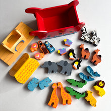Load image into Gallery viewer, Wood Like To Play Wooden Noah's Ark