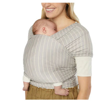 Load image into Gallery viewer, Ergo Aura Baby Wrap - grey stripes
