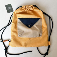 Load image into Gallery viewer, Oii Mustard Drawstring Bag
