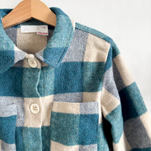 Load image into Gallery viewer, Zara Blue Plaid Wool Mix Overshirt - 3-4 years
