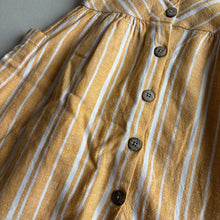 Load image into Gallery viewer, Primark Yellow Stripe Linen Mix Dress - 2-3 years
