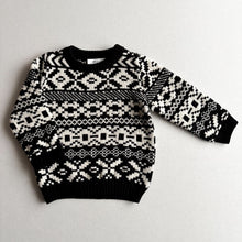 Load image into Gallery viewer, H&amp;M Black &amp; White Festive Jumper - 18-24 Months
