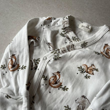 Load image into Gallery viewer, Newbie Woodland Animals Wrap Bodysuit - 2-4 months
