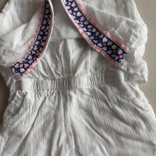 Load image into Gallery viewer, Zara White Embroidered Playsuit - 2-3 years
