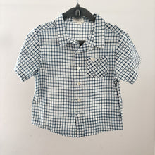 Load image into Gallery viewer, Lali White &amp; Blue Check Shirt - 4 years
