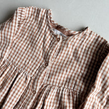 Load image into Gallery viewer, Zara Brown Gingham Dress - 4-5 years
