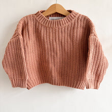 Load image into Gallery viewer, Kids of April Pink Fisherman Knit Jumper - 1-2 years
