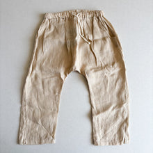 Load image into Gallery viewer, The Simple Folk Beige Linen Trousers - 4-5 years
