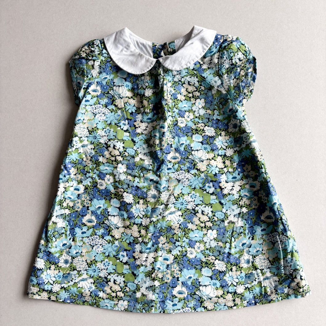 Blue & Green Floral Tunic - 1-2 years