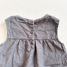 Load image into Gallery viewer, The Little White Company Grey Finecord Dress - 18-24 months
