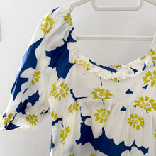 Load image into Gallery viewer, Zara White Blue &amp; Green Summer Dress - 8 years
