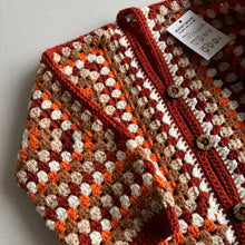 Load image into Gallery viewer, Handmade by Nana Jill Crochet Cardigan - Browns - 3-4 Years
