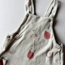 Load image into Gallery viewer, Zara Towelling Fruits Dungarees - 6-9 months
