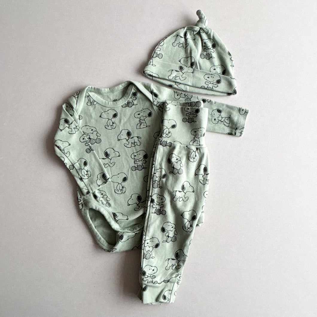 H&M Snoopy 3-piece Set - 4-6 months