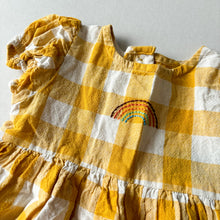 Load image into Gallery viewer, Little Bird Yellow Gingham Dress - 9-12 months
