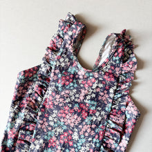 Load image into Gallery viewer, Olivier London Floral Frilly Swimming Costume - 7-8 years
