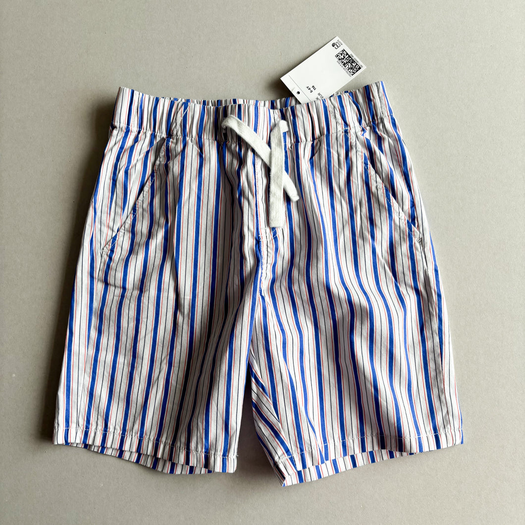 H&M Stripe Shorts - 5-6 years (BNWT)