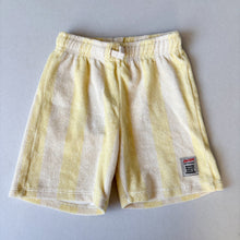 Load image into Gallery viewer, Zara Yellow stripe towelling shorts - 6 years
