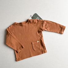 Load image into Gallery viewer, Little Dutch Brown Long Sleeve Top - 6-9 months
