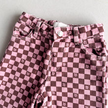 Load image into Gallery viewer, Zara Checkerboard Jeans - 3 years

