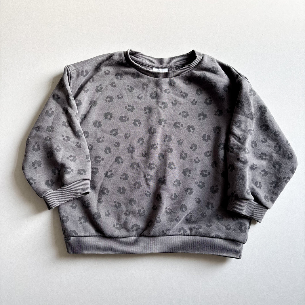 Zara Leopard Print Sweater - 3-4 years