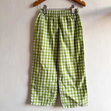 Load image into Gallery viewer, Handmade Green Gingham Trousers - 3-4 years
