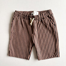 Load image into Gallery viewer, Sproet &amp; Sprout Brown Stripe Shorts - 4 years
