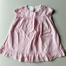 Load image into Gallery viewer, The Little White Company Pink Stripe Dress - 6-9 months
