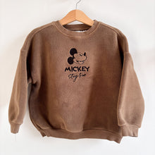 Load image into Gallery viewer, Zara Brown Mickey Fleece Jumper - 3 years

