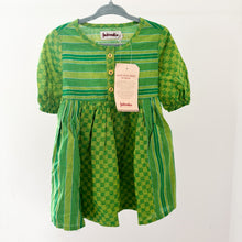 Load image into Gallery viewer, Fabindia Green Short Sleeve Dress - 2-3 years (BNWT)
