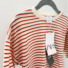 Load image into Gallery viewer, Zara Cream &amp; Brown Stripe Cotton Shirt - 4 years (BNWT)

