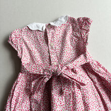 Load image into Gallery viewer, Confiture Pink Floral Dress with tie - 12-18 months
