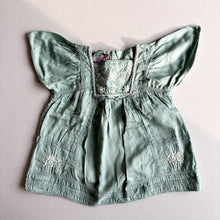 Load image into Gallery viewer, Monsoon Turquoise Embroidered Smock - 2-3 years
