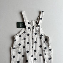 Load image into Gallery viewer, Zara Linen Spotty Dungarees - 3-4 years
