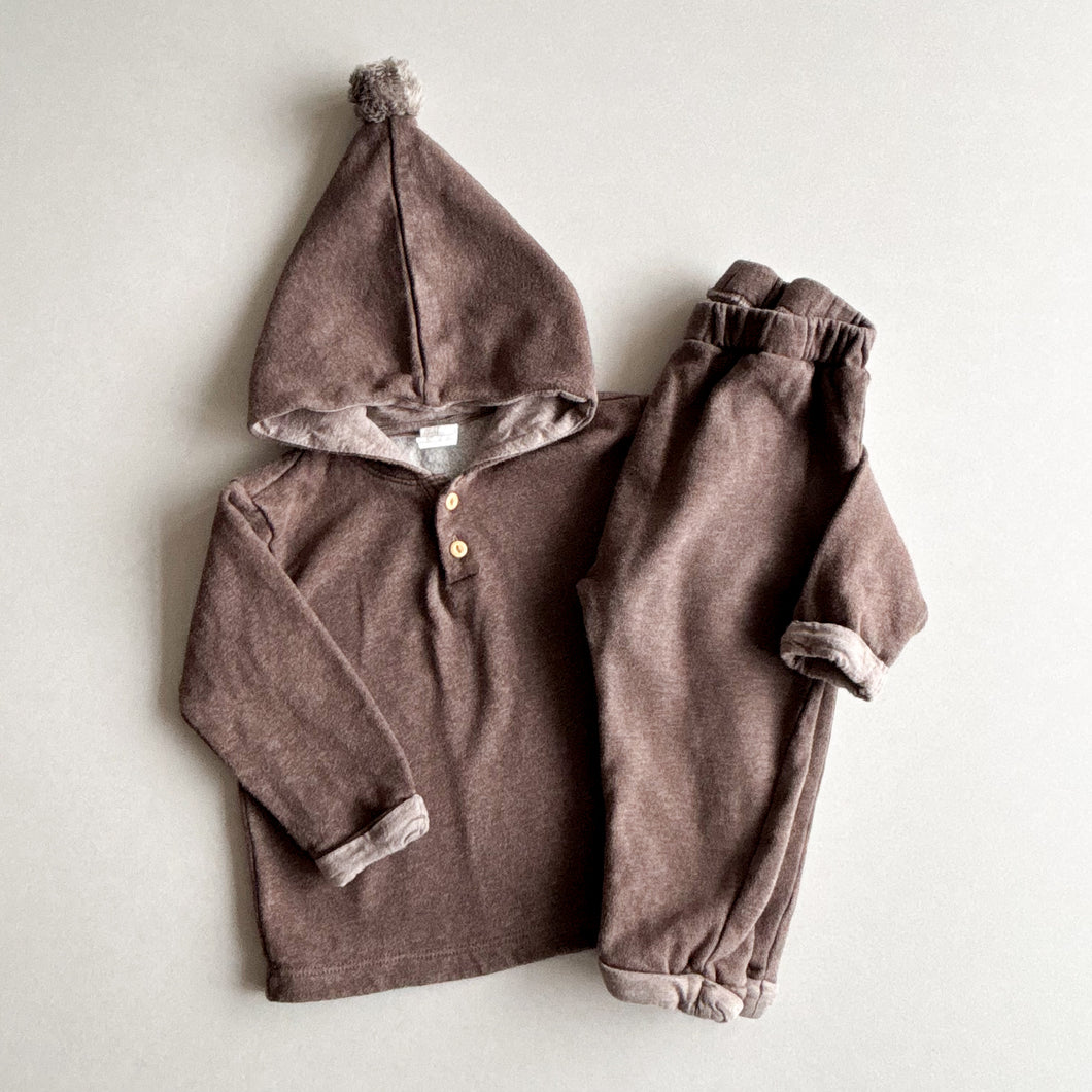 H&M Brown Jogging Set - 9-12 months