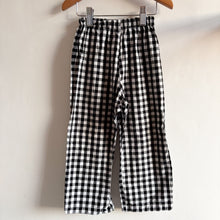 Load image into Gallery viewer, Handmade Black Gingham Trousers - 3-4 years
