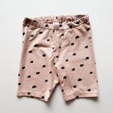 Load image into Gallery viewer, H&amp;M Brown Spotty Cycle Shorts - 2-3 years
