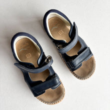 Load image into Gallery viewer, Clarks Navy Leather Sandals - UK 9.5G
