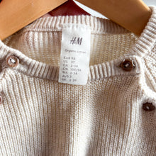 Load image into Gallery viewer, H&amp;M Cream Cotton Knit Jumper &amp; Trousers Set - 2-3 years

