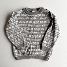 Load image into Gallery viewer, H&amp;M Grey Festive Jumper - 12-18 months
