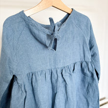 Load image into Gallery viewer, Nellie Quats Blue Linen Dress - 5-6 years
