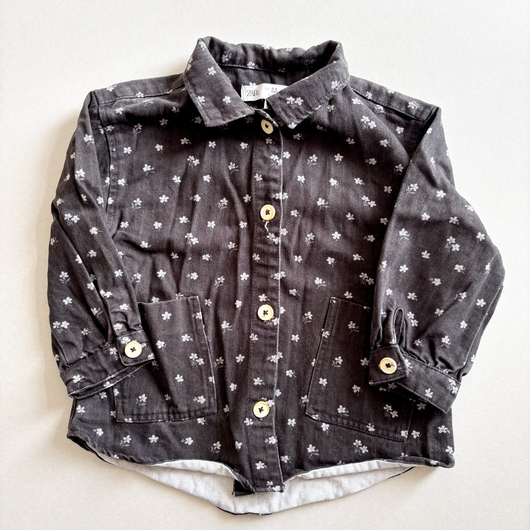 Zara Floral Shacket - 3-4 years