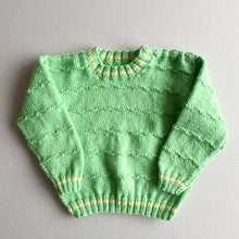 Load image into Gallery viewer, Handknit Green Jumper - 6-12 months
