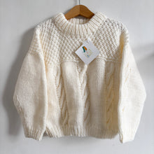 Load image into Gallery viewer, Handmade Blue Sunflower Jumper - 1-2 years
