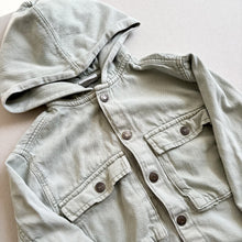 Load image into Gallery viewer, Zara Light Green Denim Jacket - 18-24 months
