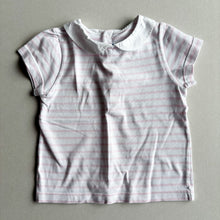 Load image into Gallery viewer, Jacadi Pink Stripe Top - 12-18 months*
