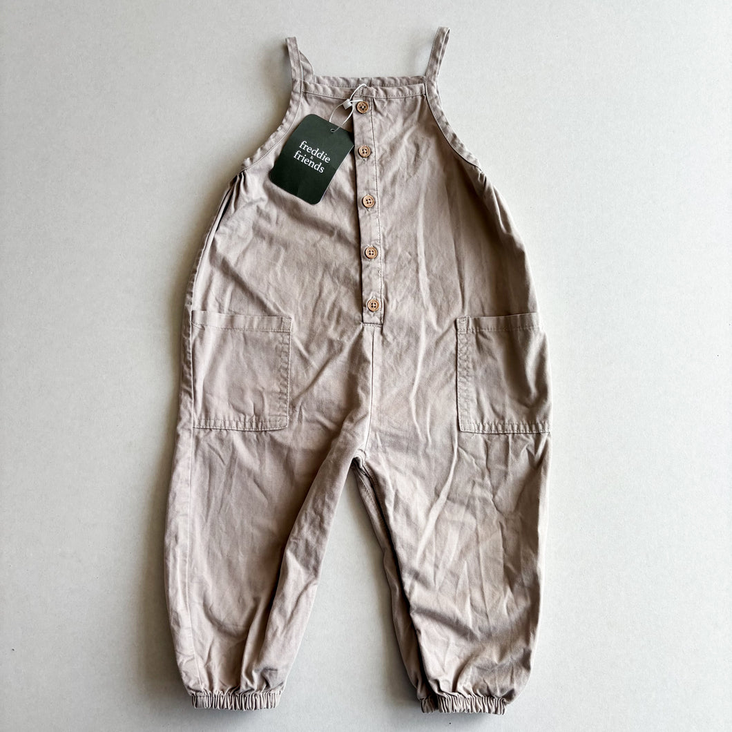 George Beige Strappy Romper - 12-18 months