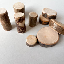 Load image into Gallery viewer, Wooden Logs Loose Part Play
