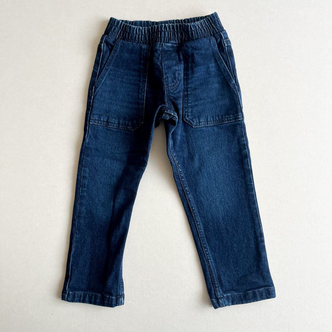 Mini Boden Dark Blue Pull on Jeans - 4 years